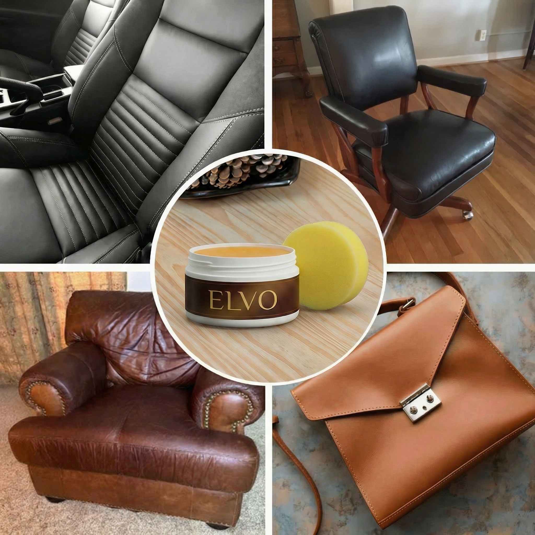 Elvo – Cire réparateur pour cuir et mobilier