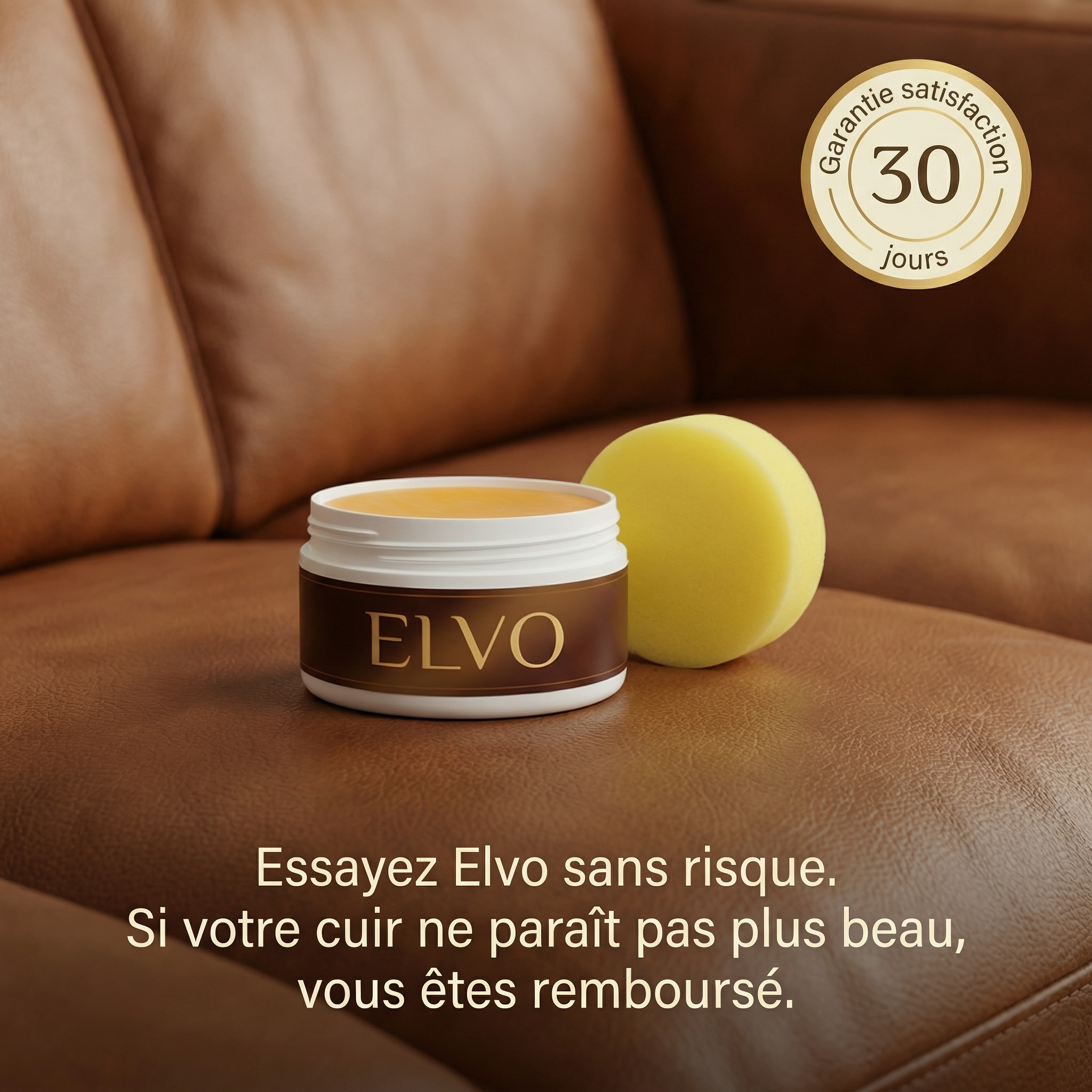 Elvo – Cire réparateur pour cuir et mobilier